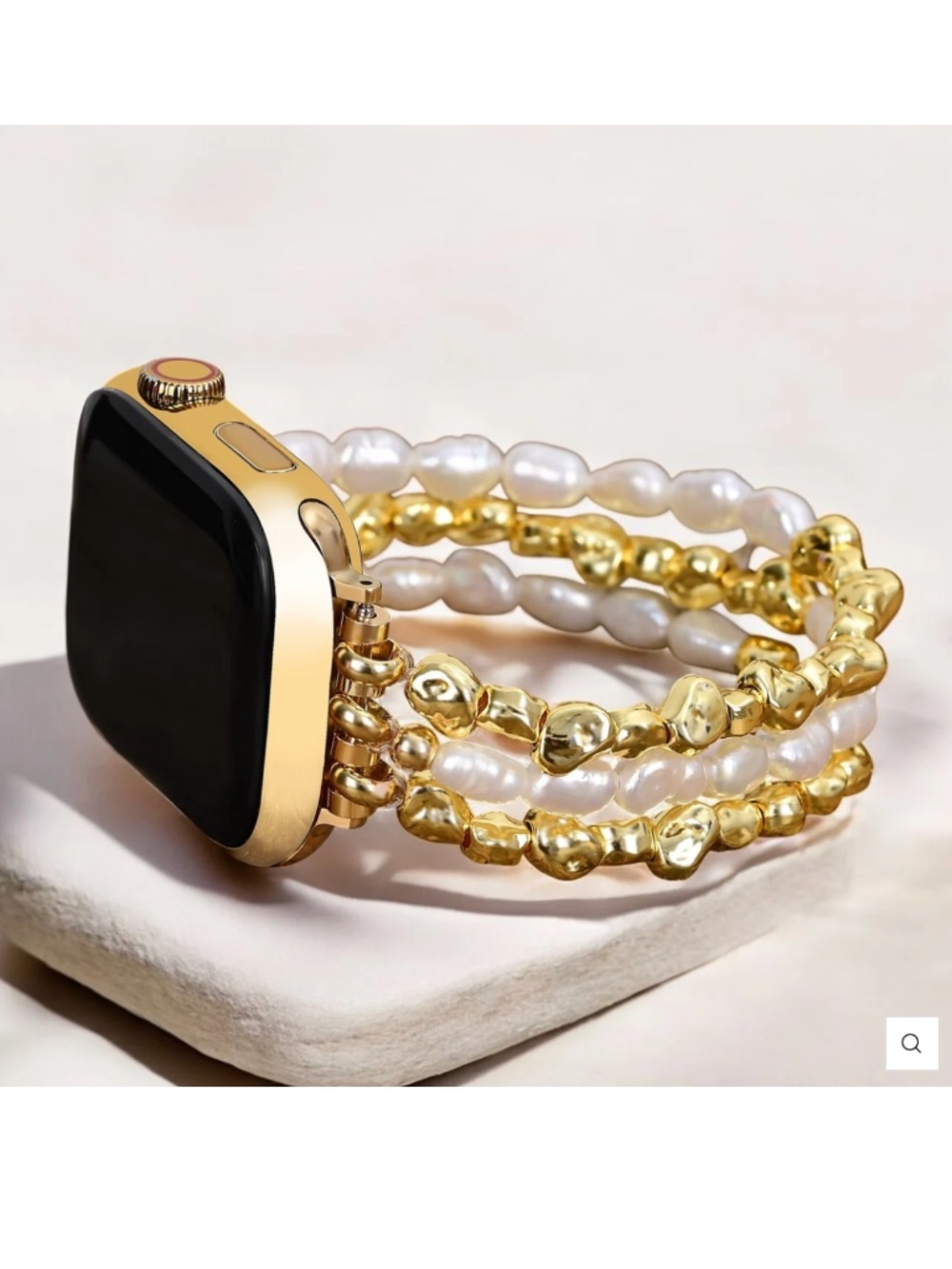 NWT Cape Diablo Golden Pearl Stretch Apple Watch Strap
